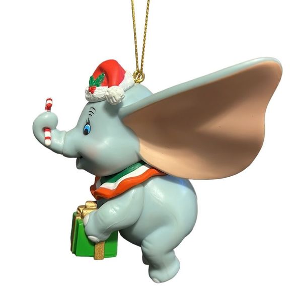 Disney Ornament Dumbo Elephant Candy Cane Grolier Christmas Holiday No Box - Picture 3 of 9